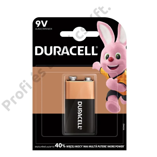 Duracell Basic Alkáli 9V Elem 1 db