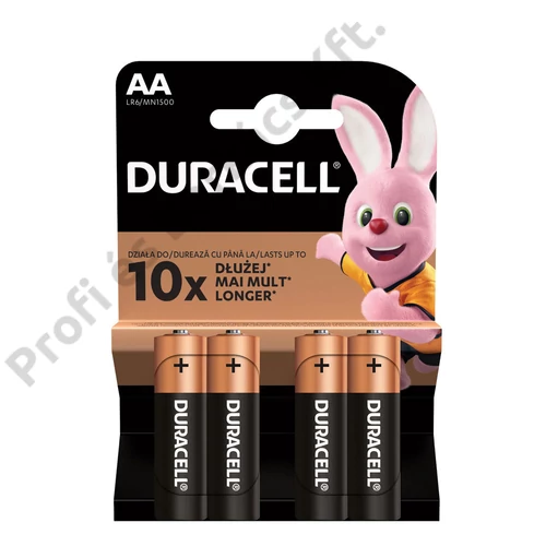 Duracell Basic Alkáli Mikro Elem AA (1,5V) 4 db