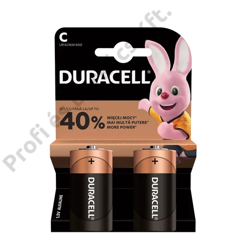 Duracell Basic Alkáli Baby Elem C (1,5V) 2 db