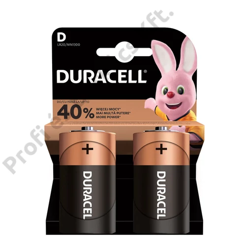 Duracell Basic Alkáli Góliát Elem D (1,5V) 2 db