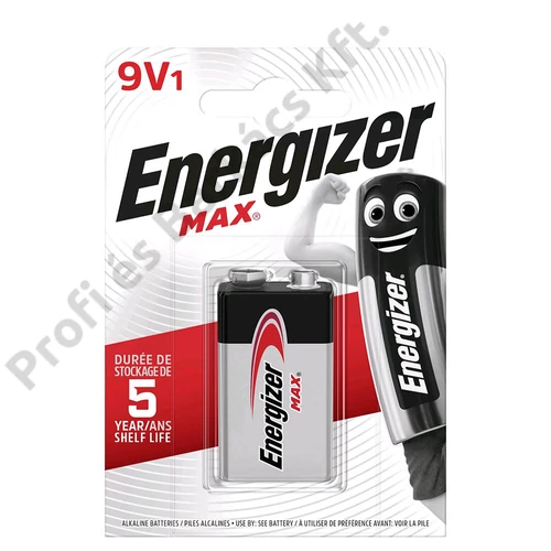 Energizer Max Alkáli Elem 9V 1 db