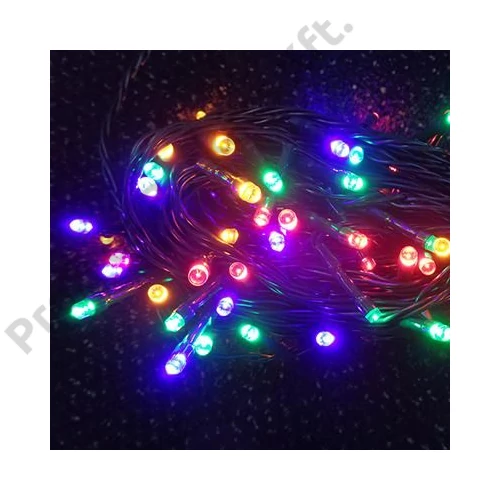 XMAS füzér MINI 100LED per 5m per 4színu