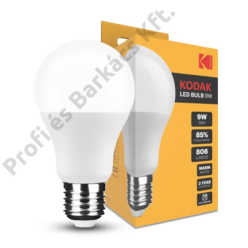 Kodak led gömb izzó 9W E27 sárga