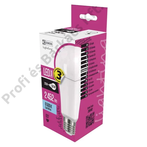  Emos led izzó classic A67 hideg fehér 20W