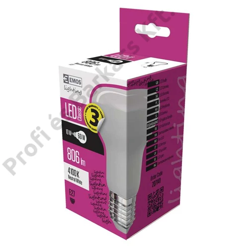 Emos led izzó classic R63 természetes fehér 10W