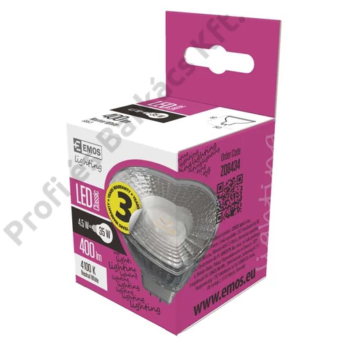 Emos led izzó classic MR16 GU5,3 4,5W