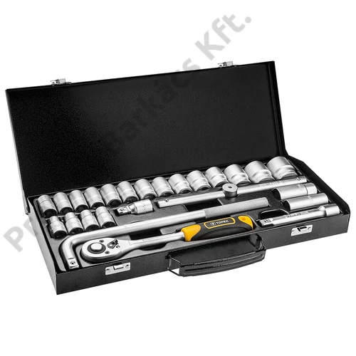 Dugókulcskészlet 25 db 1/2" , CrV