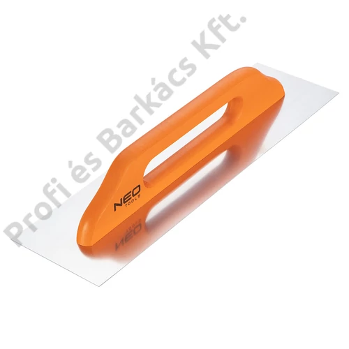 Acél simító, rozsdamentes, 480x128mm, fa markolat