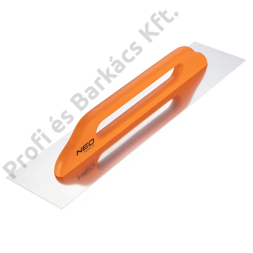 Acél simító, rozsdamentes, 580x128mm, fa markolat