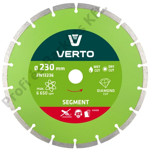 Gyémánt vágókorong 230MM SZEGMENTÁLT
