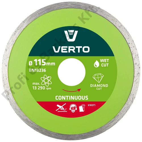 Gyémánt vágókorong 115MM VIZES