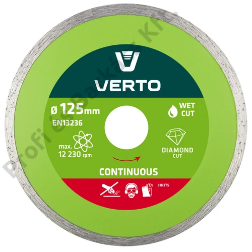 Gyémánt vágókorong 125MM VIZES