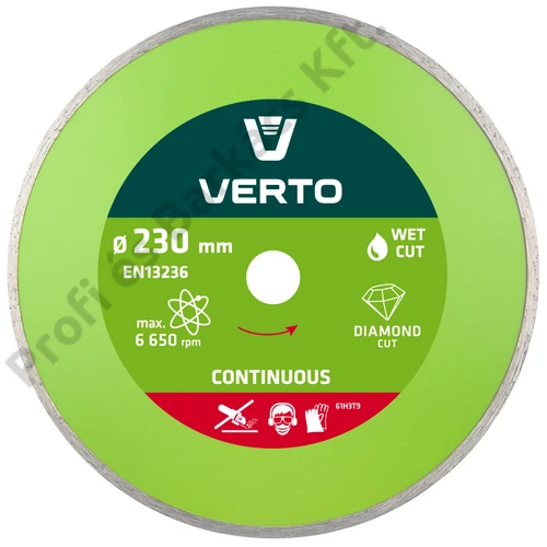 Gyémánt vágókorong 230MM VIZES